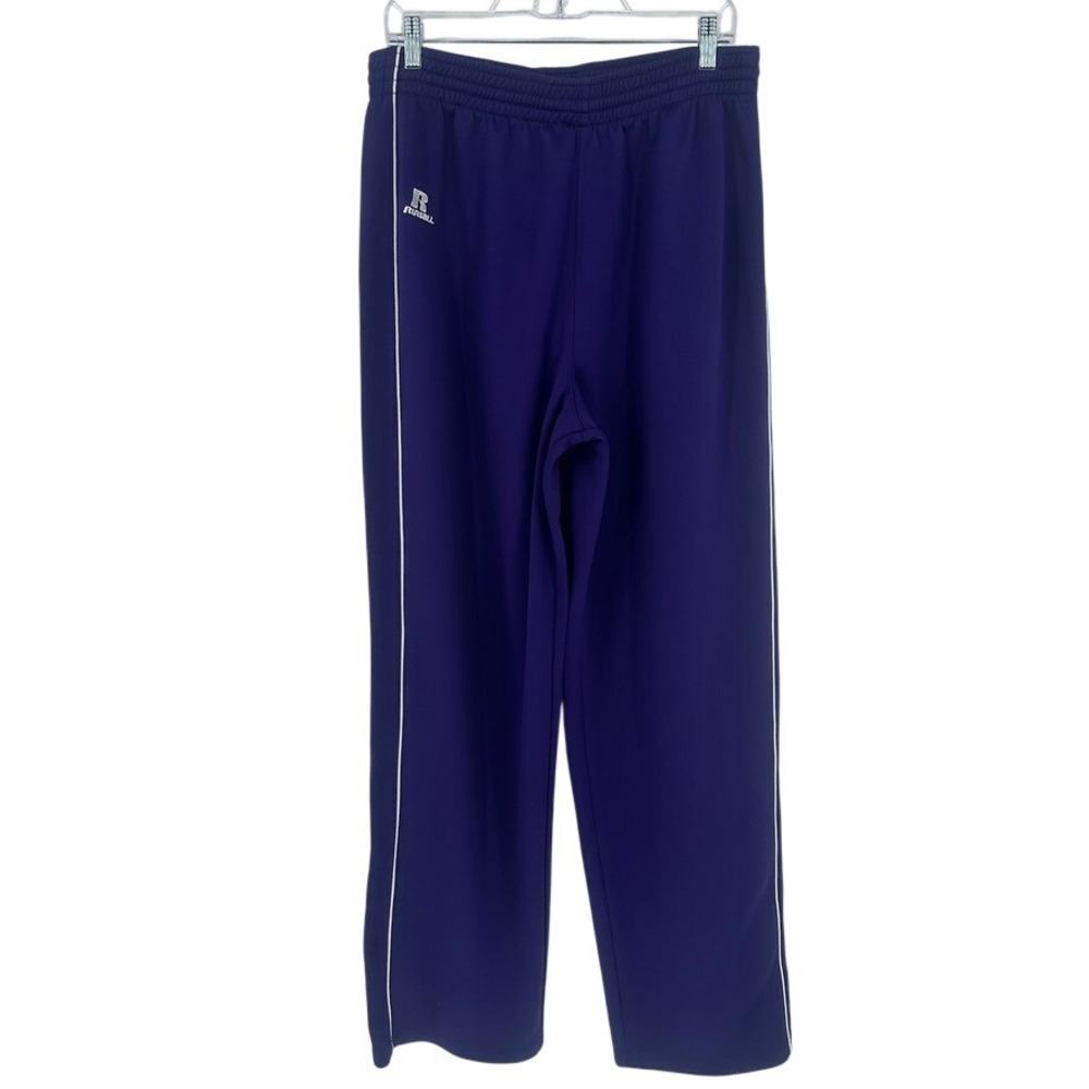 Russell Athletic Dri-Power Purple Snap Track Pants XL Vintage‎